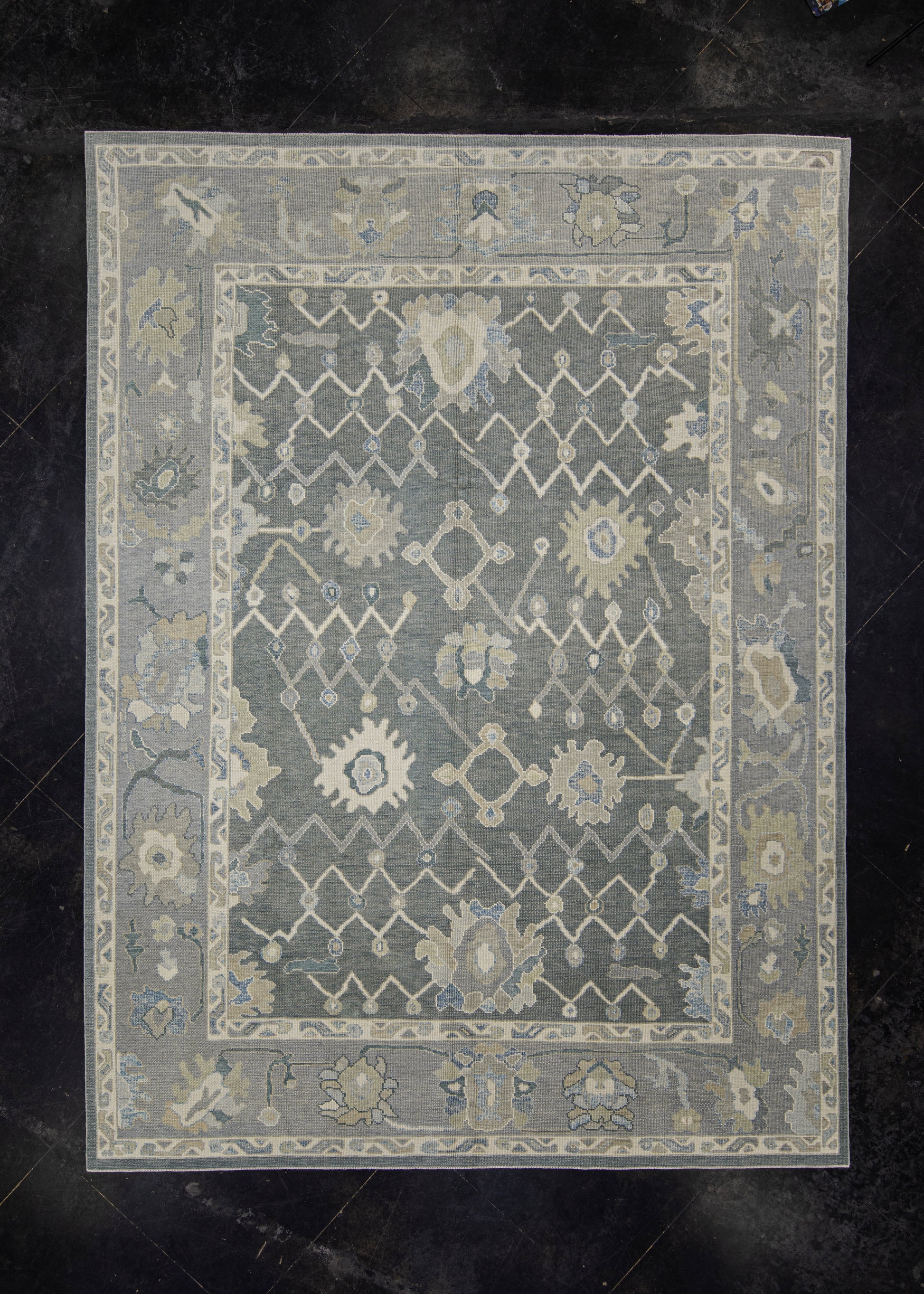 Turkish Oushak Rug 9' x 12'2" #12153
