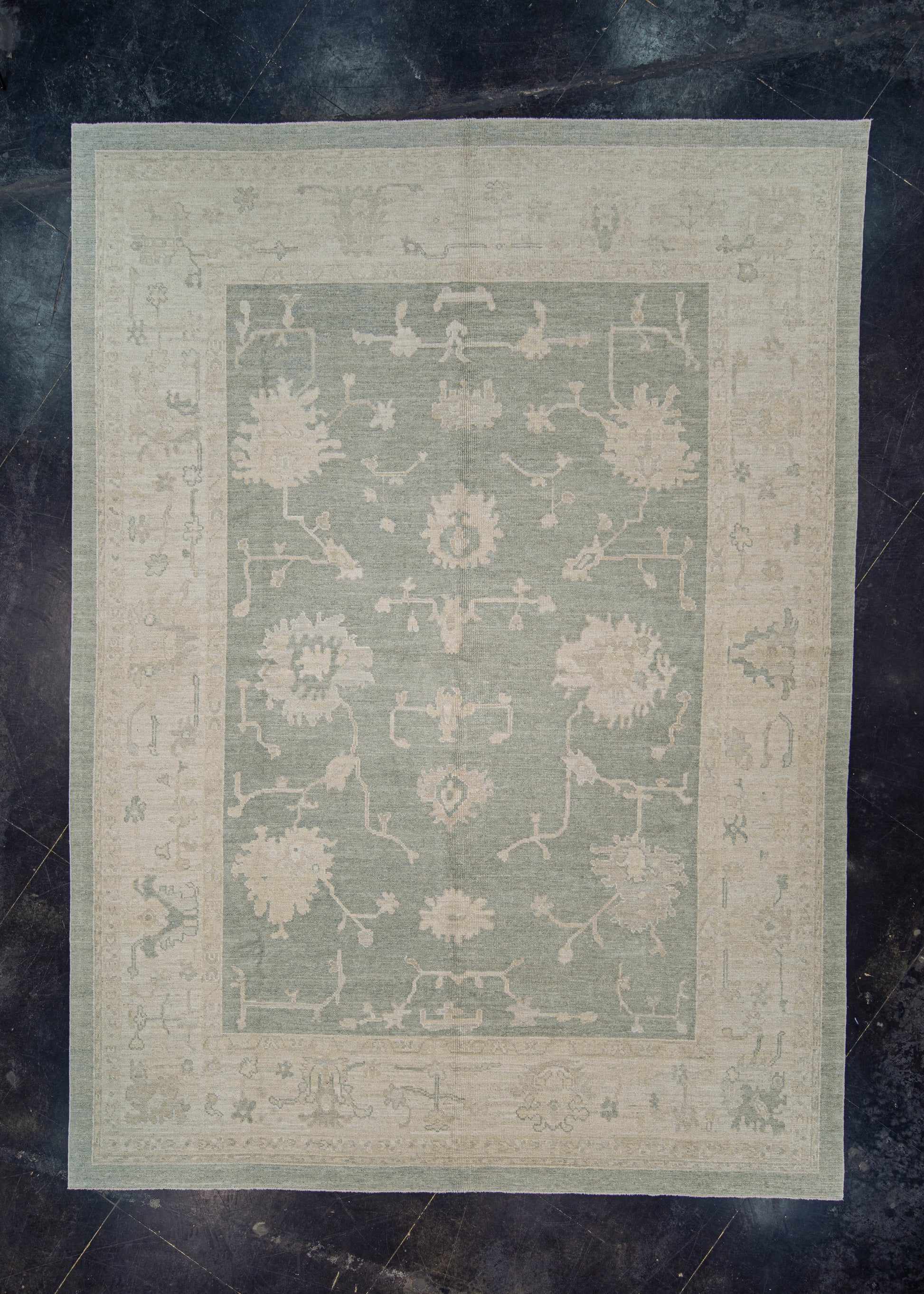 Turkish Oushak Rug 9'1" x 12'5" #11784