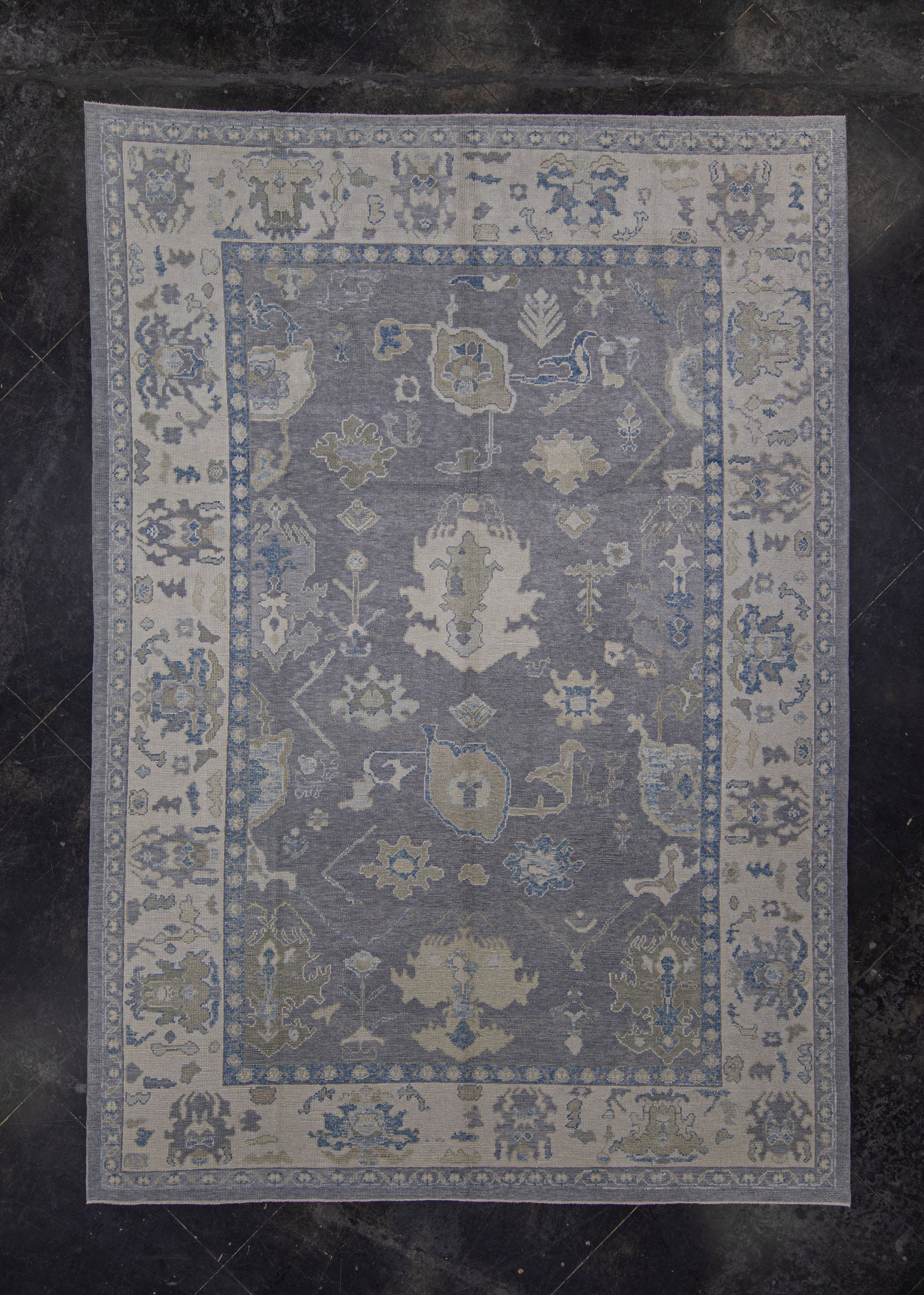 Turkish Oushak Rug 8'11" x 12'9" #8189