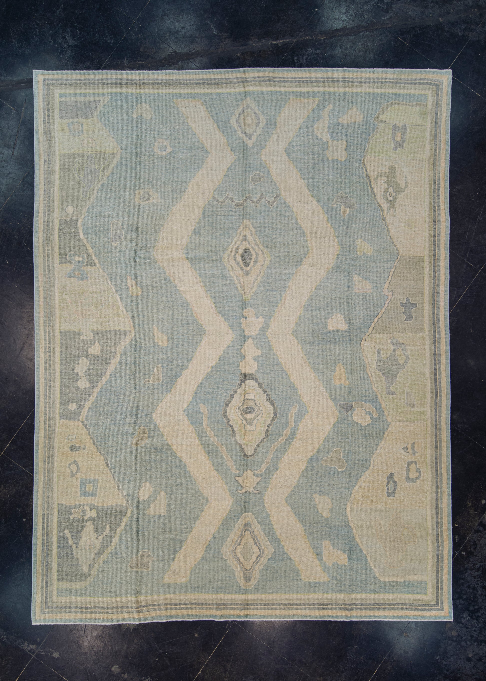 Turkish Oushak Rug 8'10" x 11'6" #12179