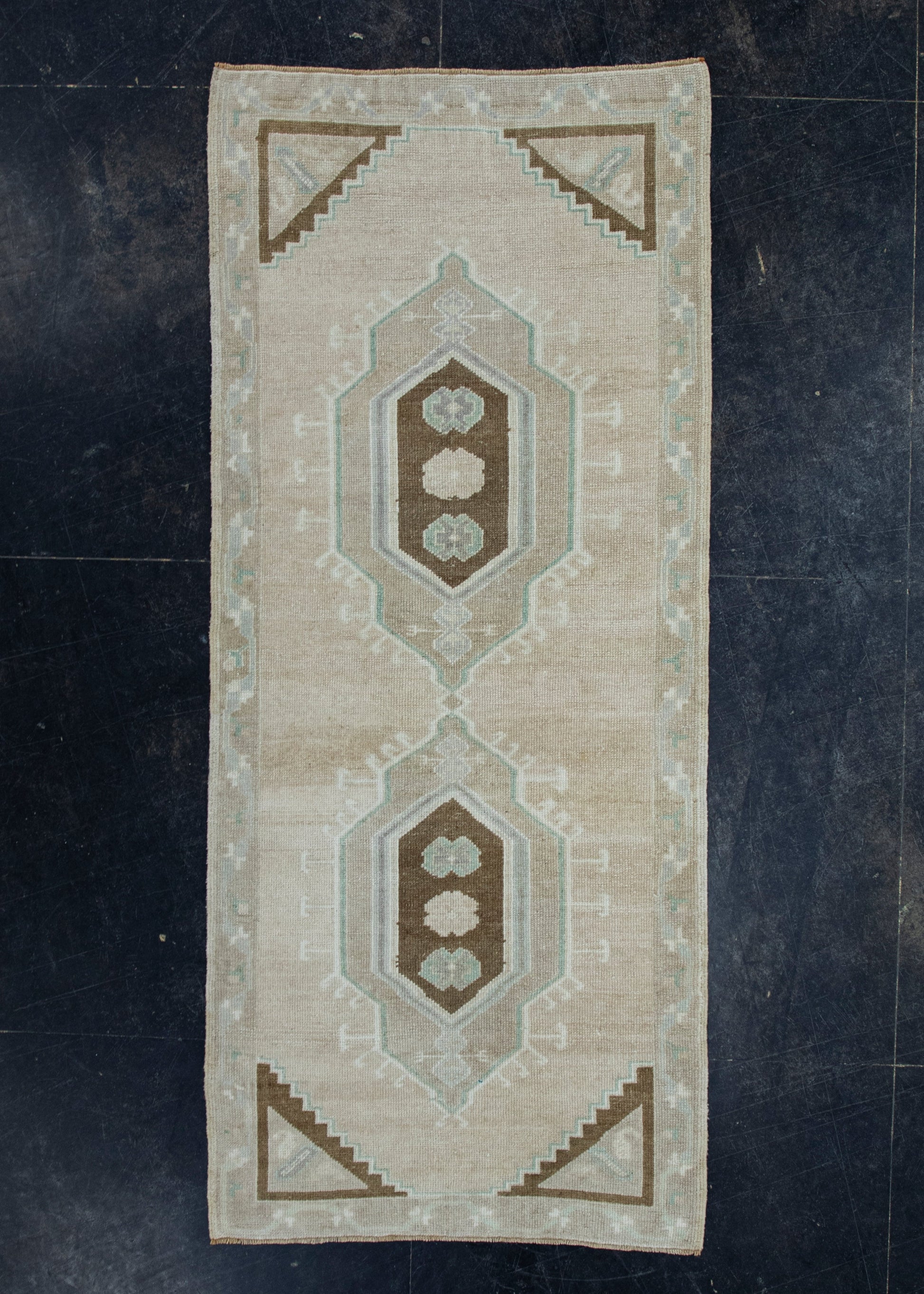 Turkish Vintage Runner Rug 3'1" x 7'4" #17420