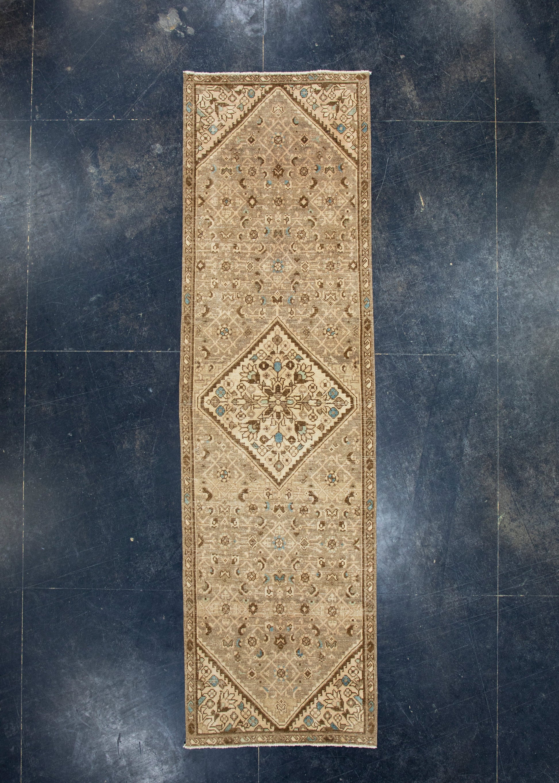 Turkish Vintage Runner Rug 2'5" x 8'6" #17939