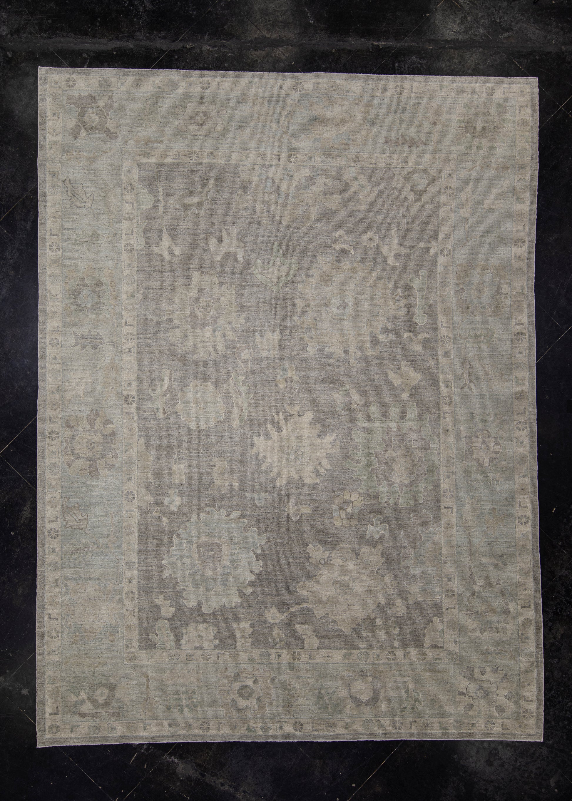 Turkish Oushak Rug 9'4" x 12'4" #11623