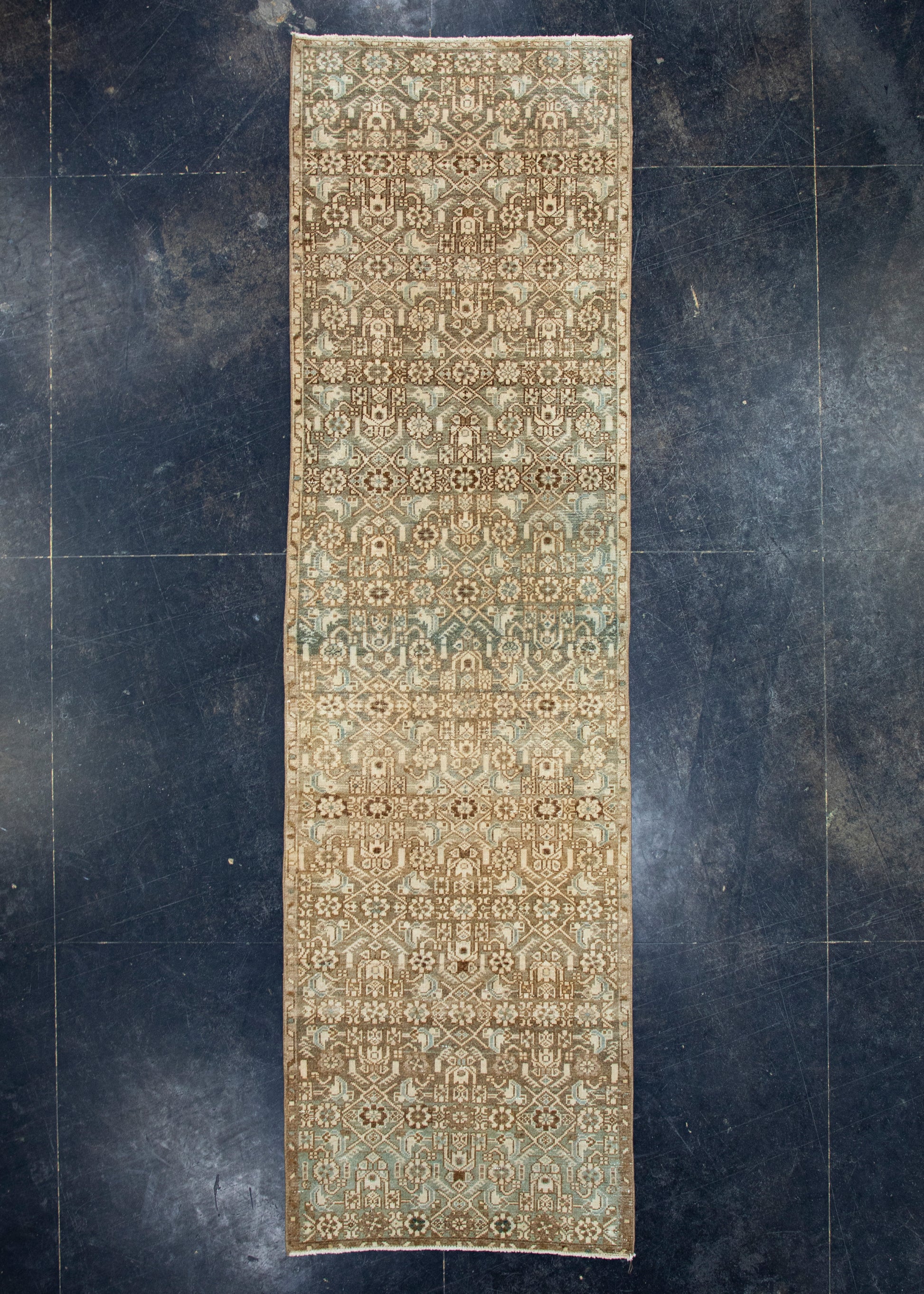 Turkish Oushak Runner Rug 2'8" x 9'5" #17511