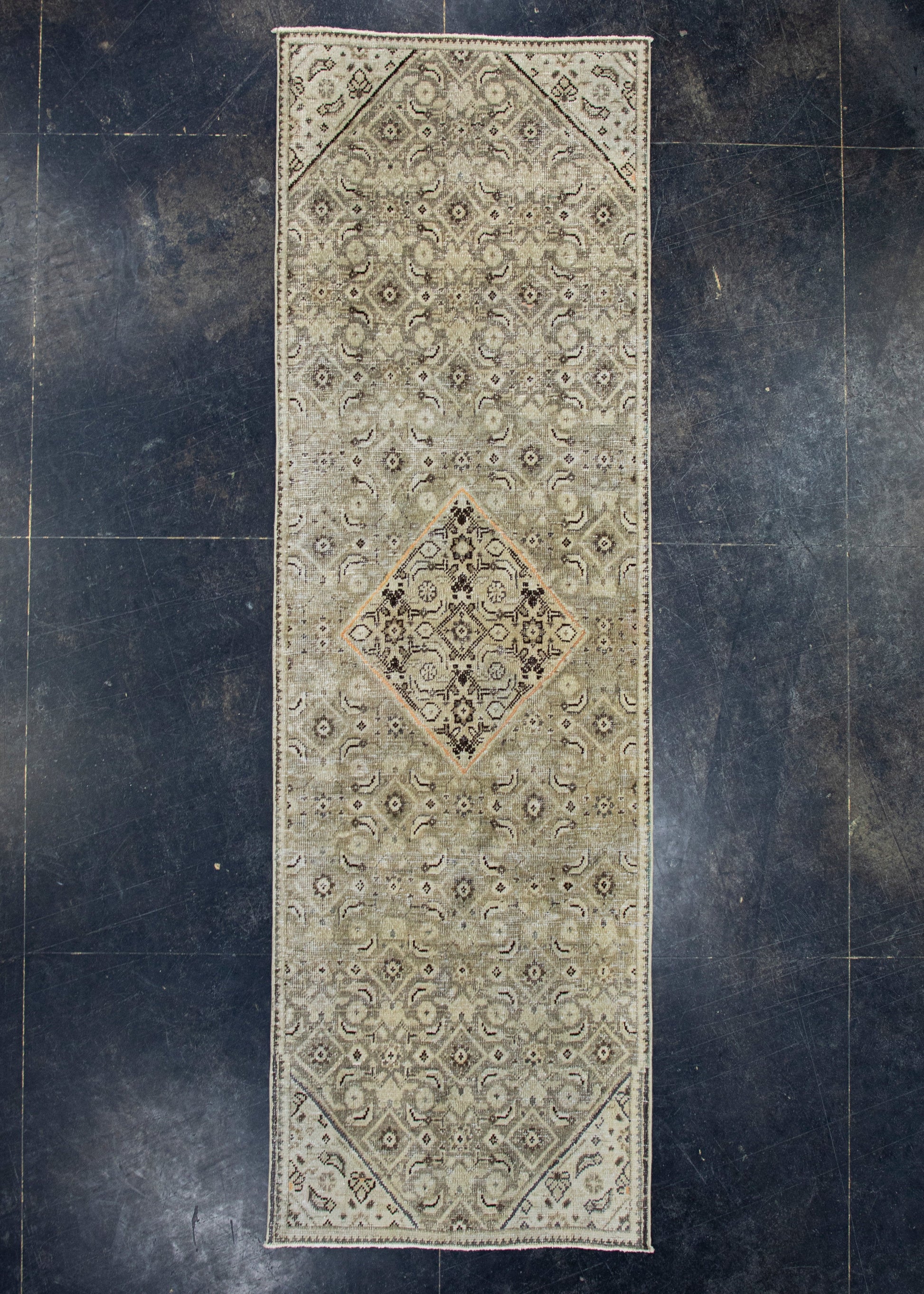 Turkish Vintage Anatolian Runner Rug 2'9" x 8'10" #17593