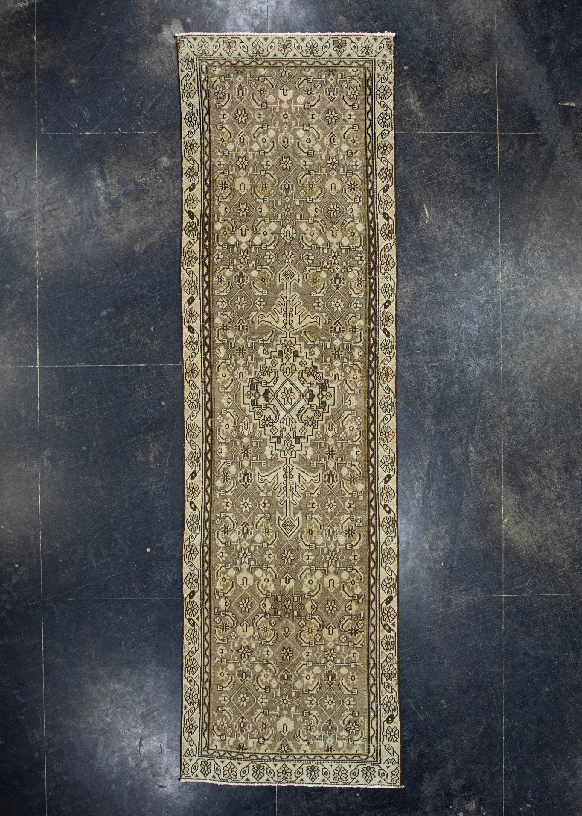 Turkish Vintage Runner Rug 2'9" x 9'9" #17520