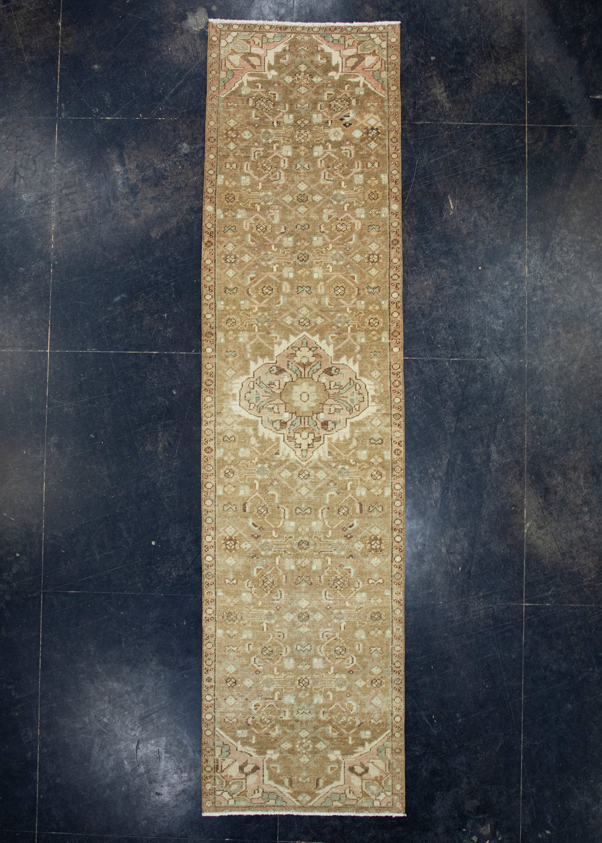 Turkish Vintage Anatolian Runner Rug 2'6" x 9'11" #17132
