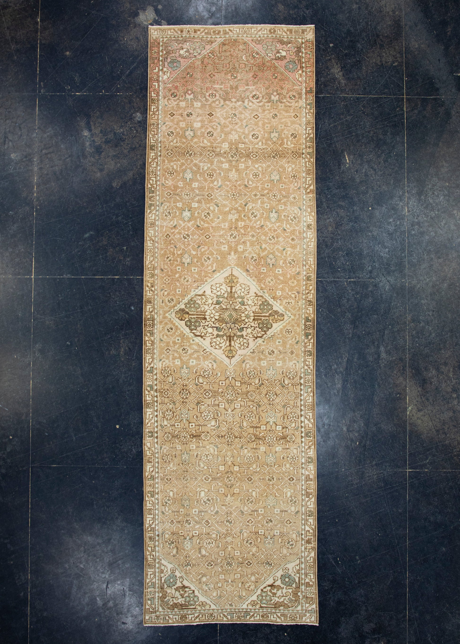 Turkish Vintage Anatolian Runner Rug 2'9" x 9'7" #17590