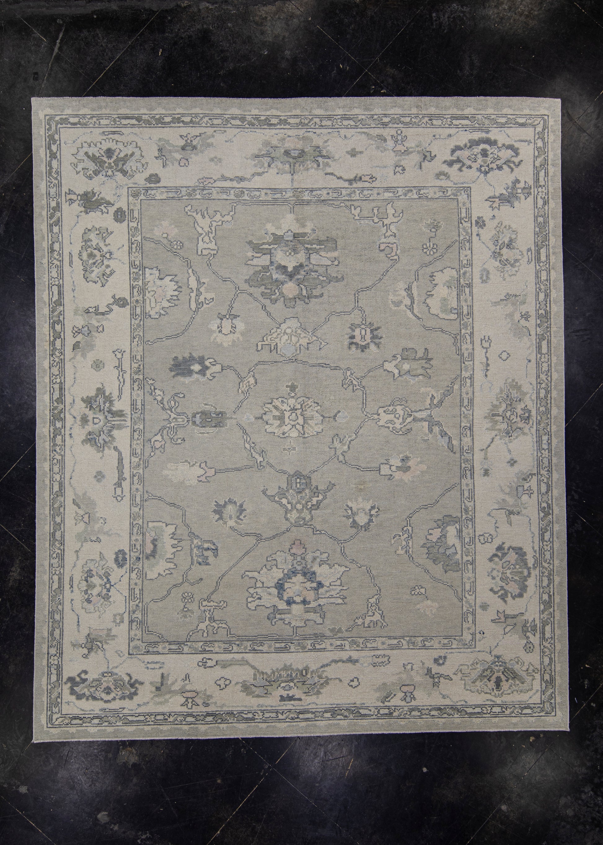 Turkish Oushak Rug 8'2" x 9'9" #11948