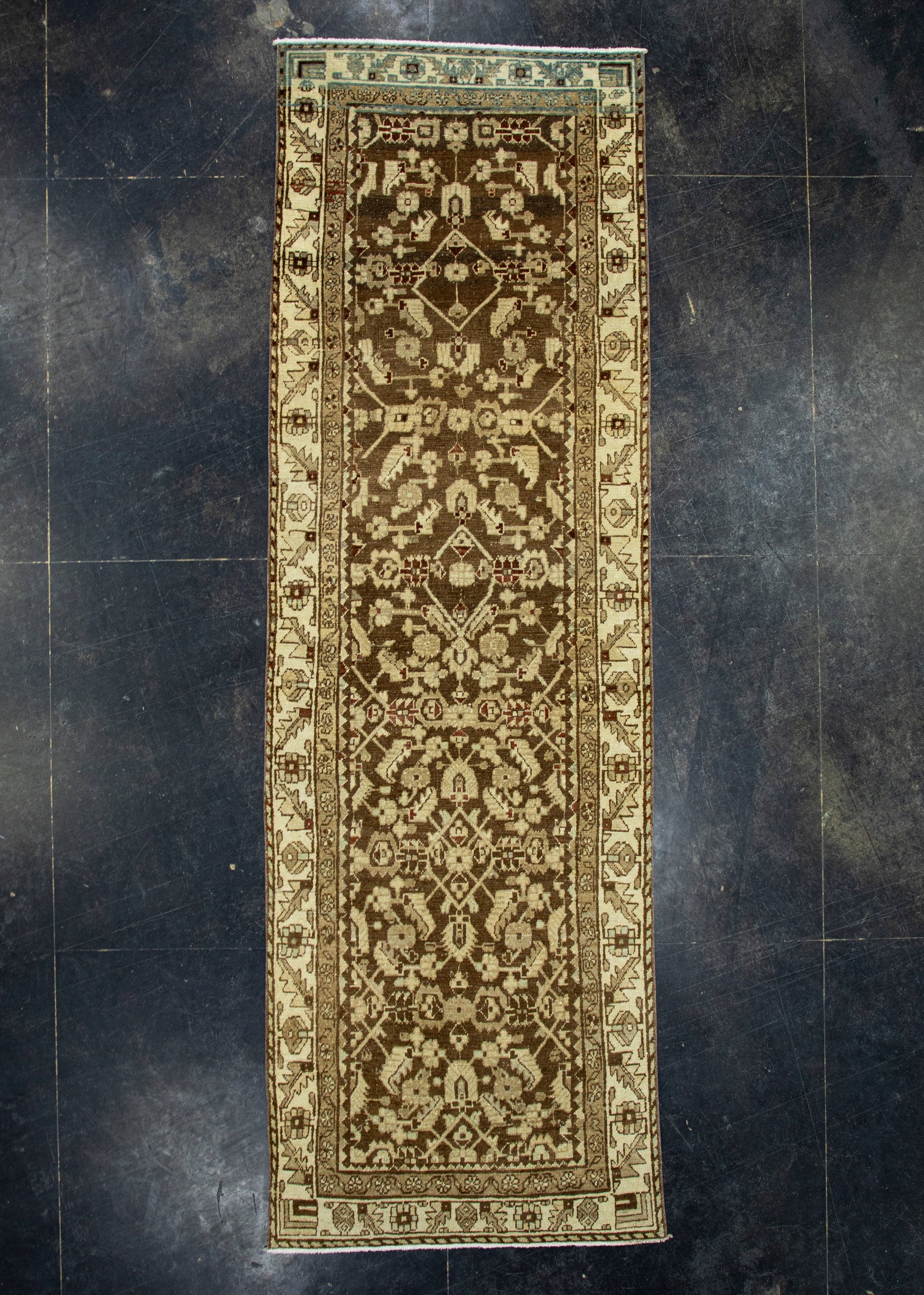 Turkish Vintage Anatolian Runner Rug 3' x 9'4" #17148