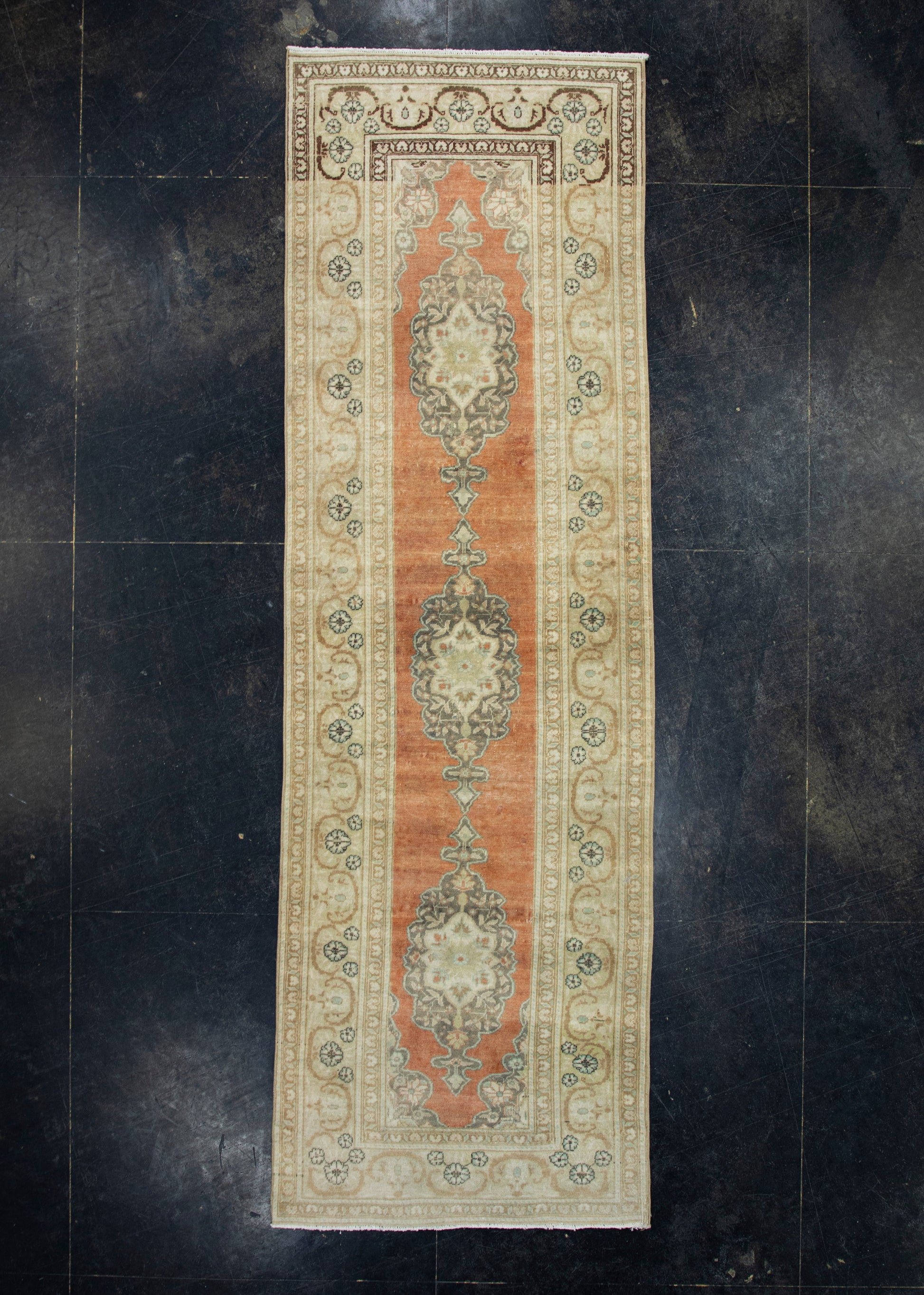 Turkish Vintage Runner Rug 3' x 9'7" #17800