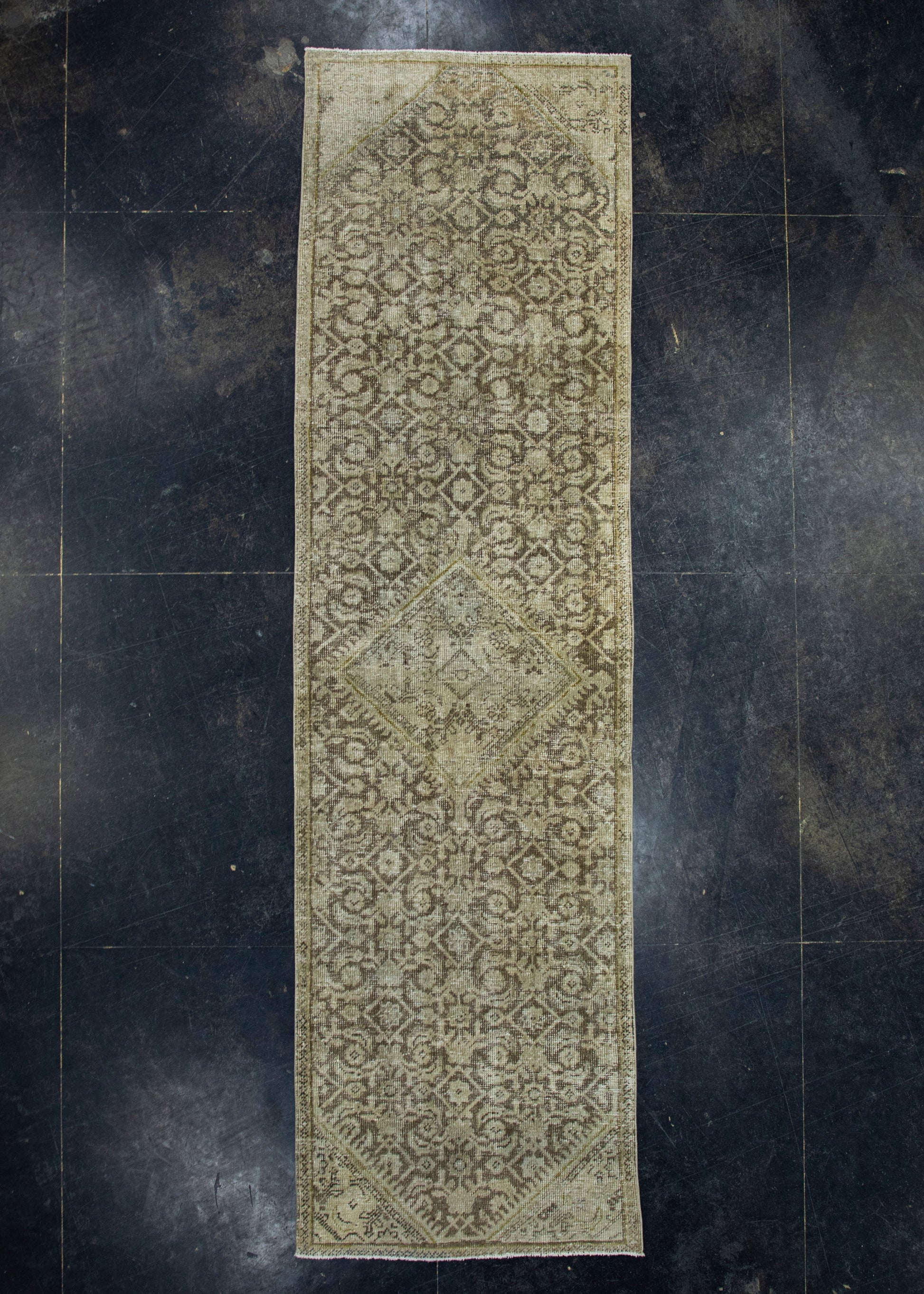 Turkish Vintage Anatolian Runner Rug 2'9" x 9'11" #17631