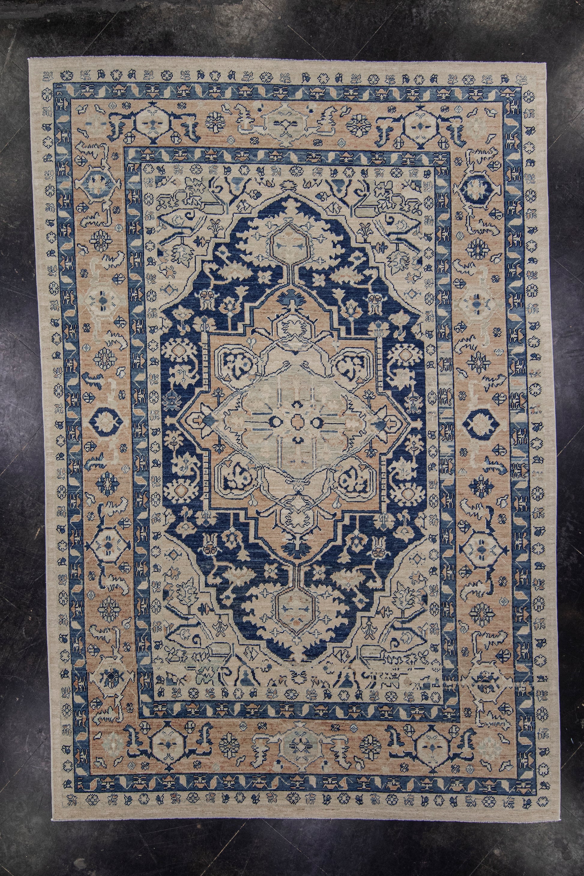 Antique Look Turkish Oushak Rug 7'5" x 11' #11939