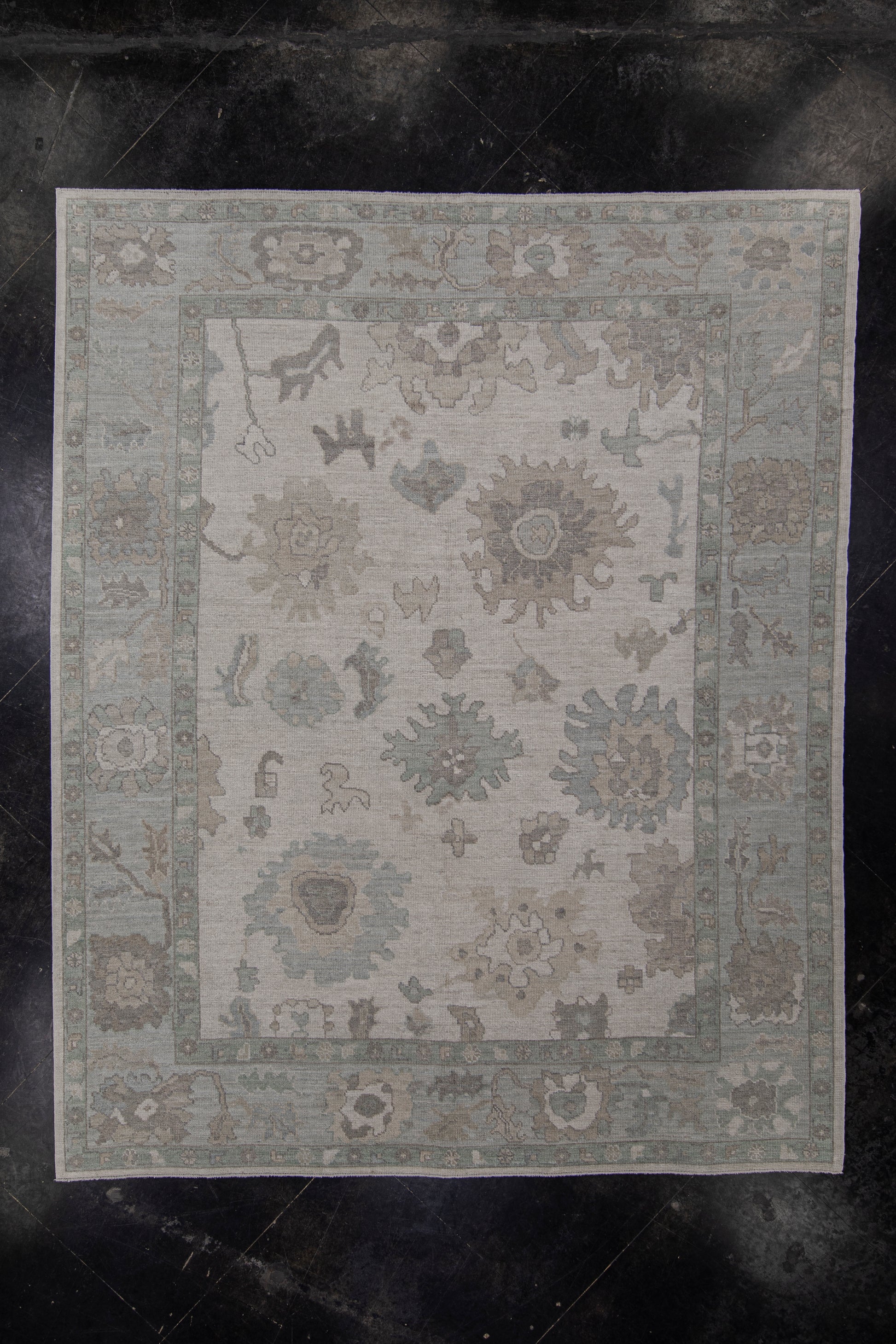Turkish Oushak Rug 8'8" x 10'7" #11789
