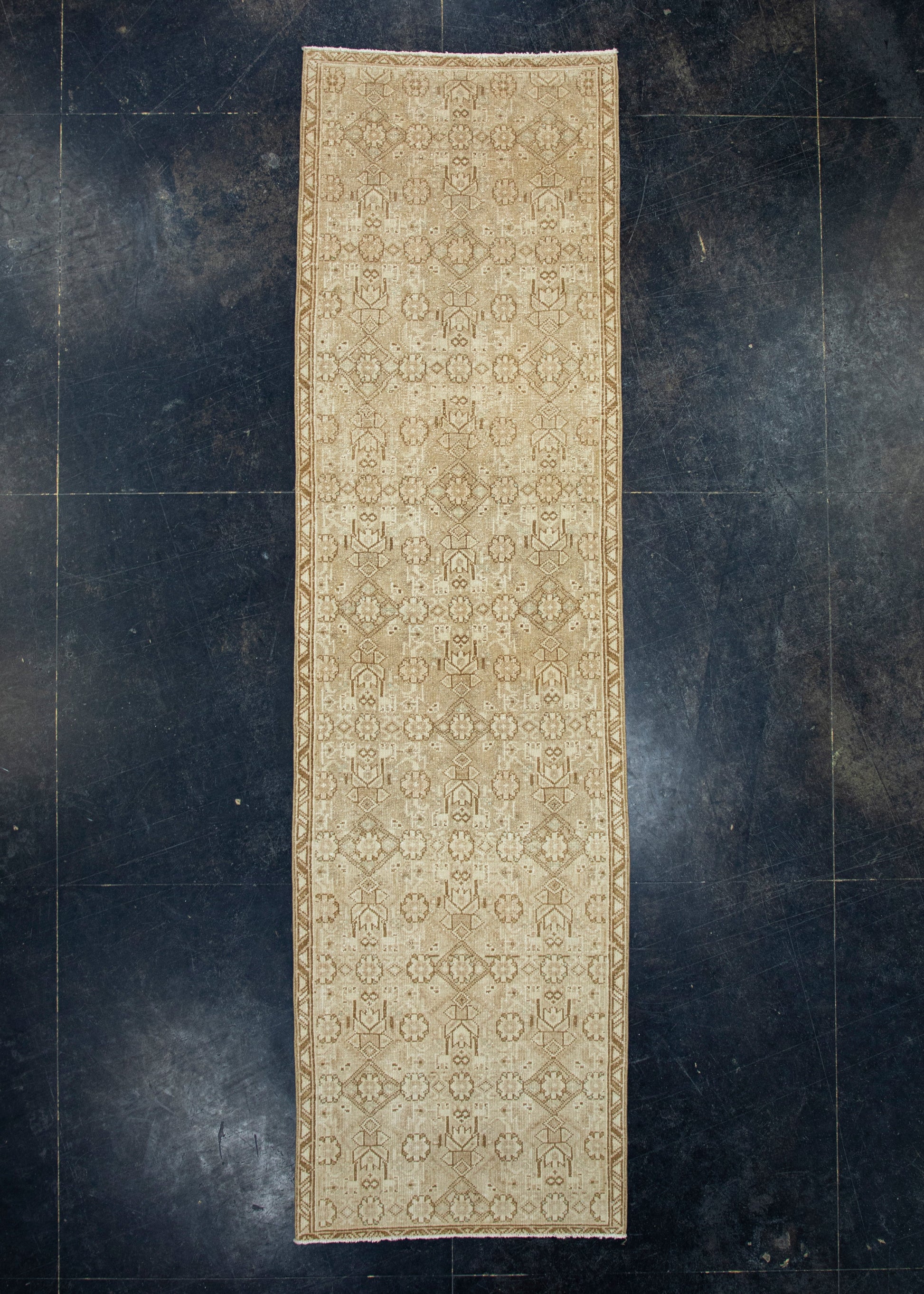 Turkish Vintage Runner Rug 2'7" x 9'3" #17940