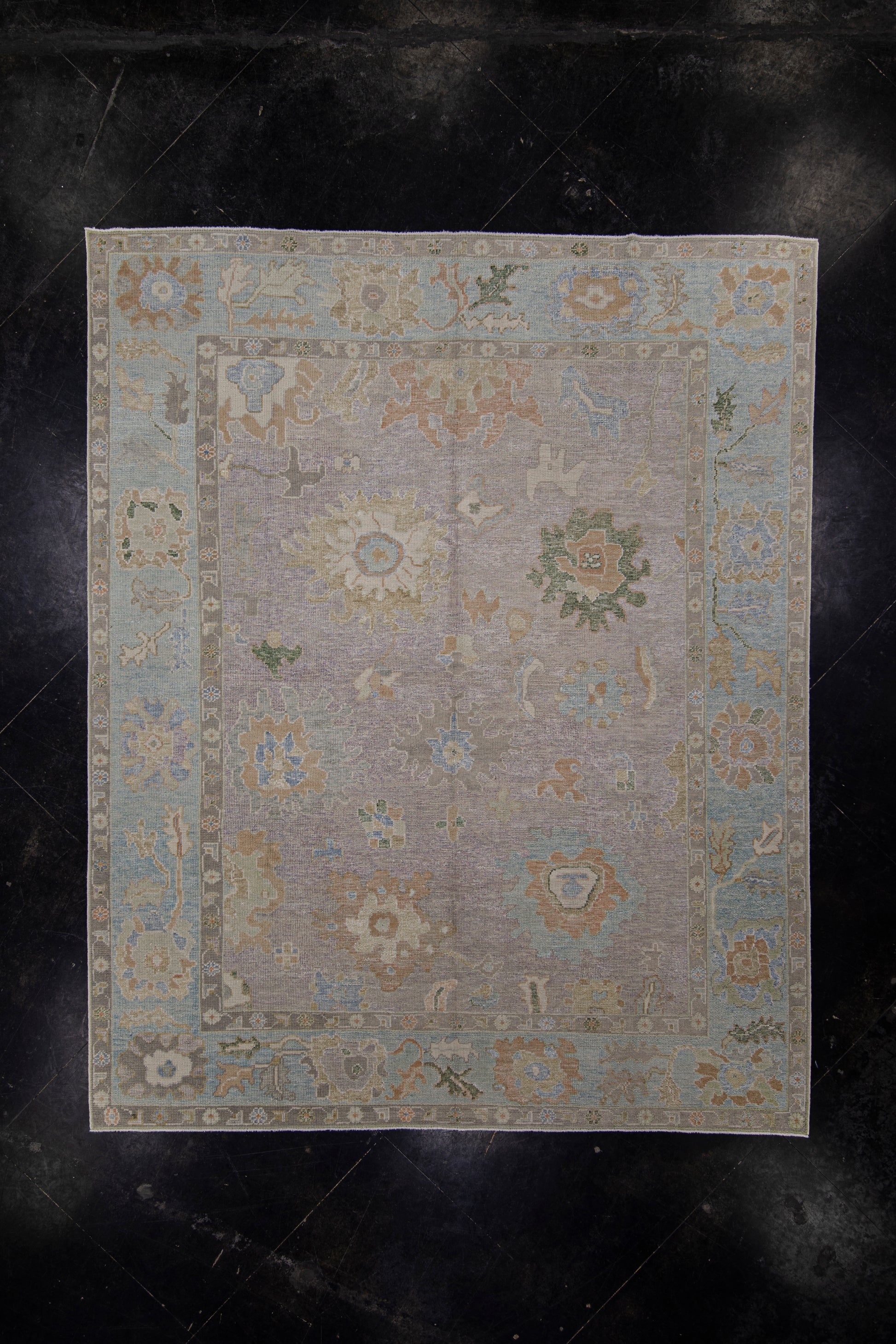 Turkish Oushak Rug 7'10" x 9'8" #12065