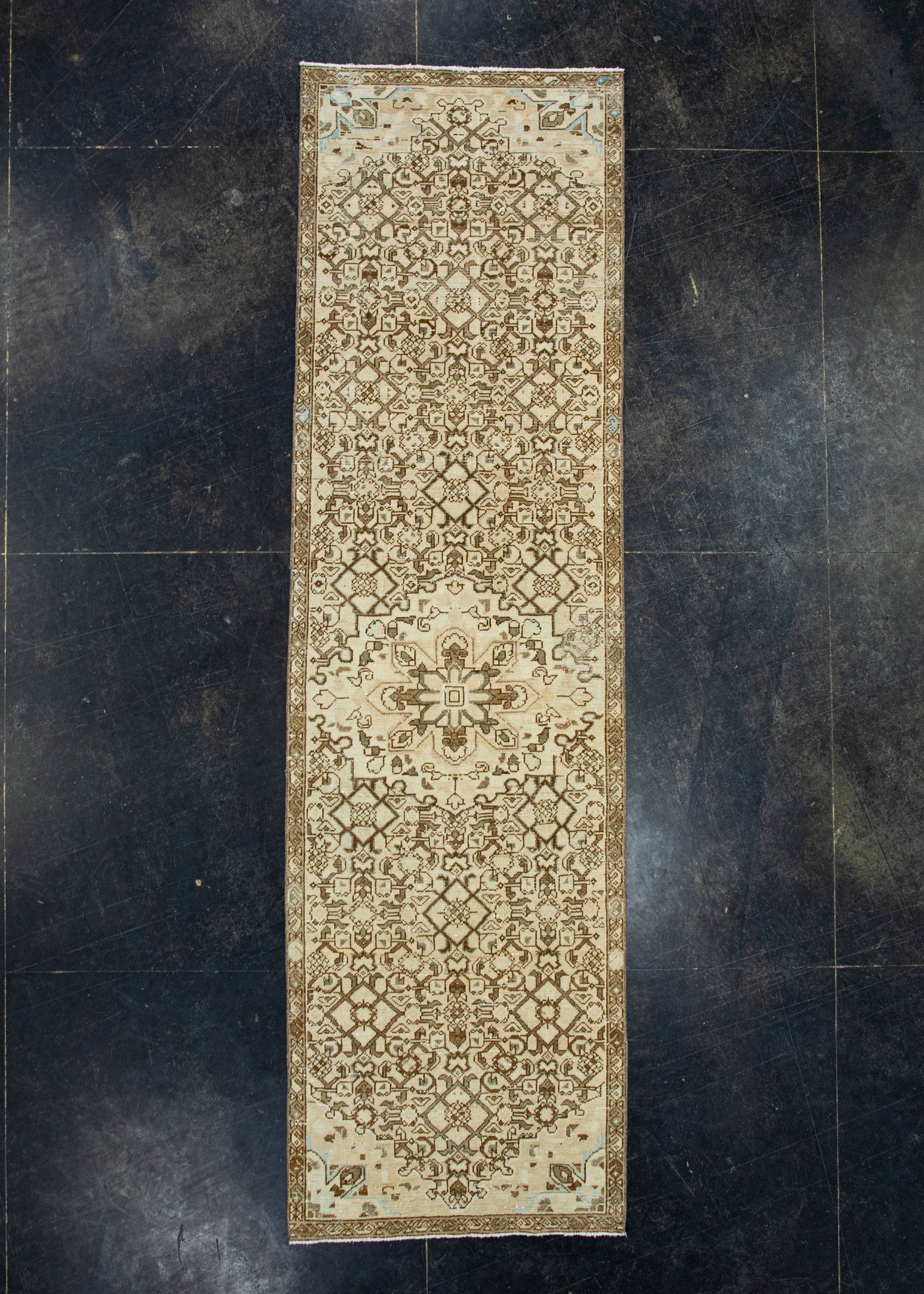 Turkish Vintage Runner Rug 2'5" x 8'6" #17972