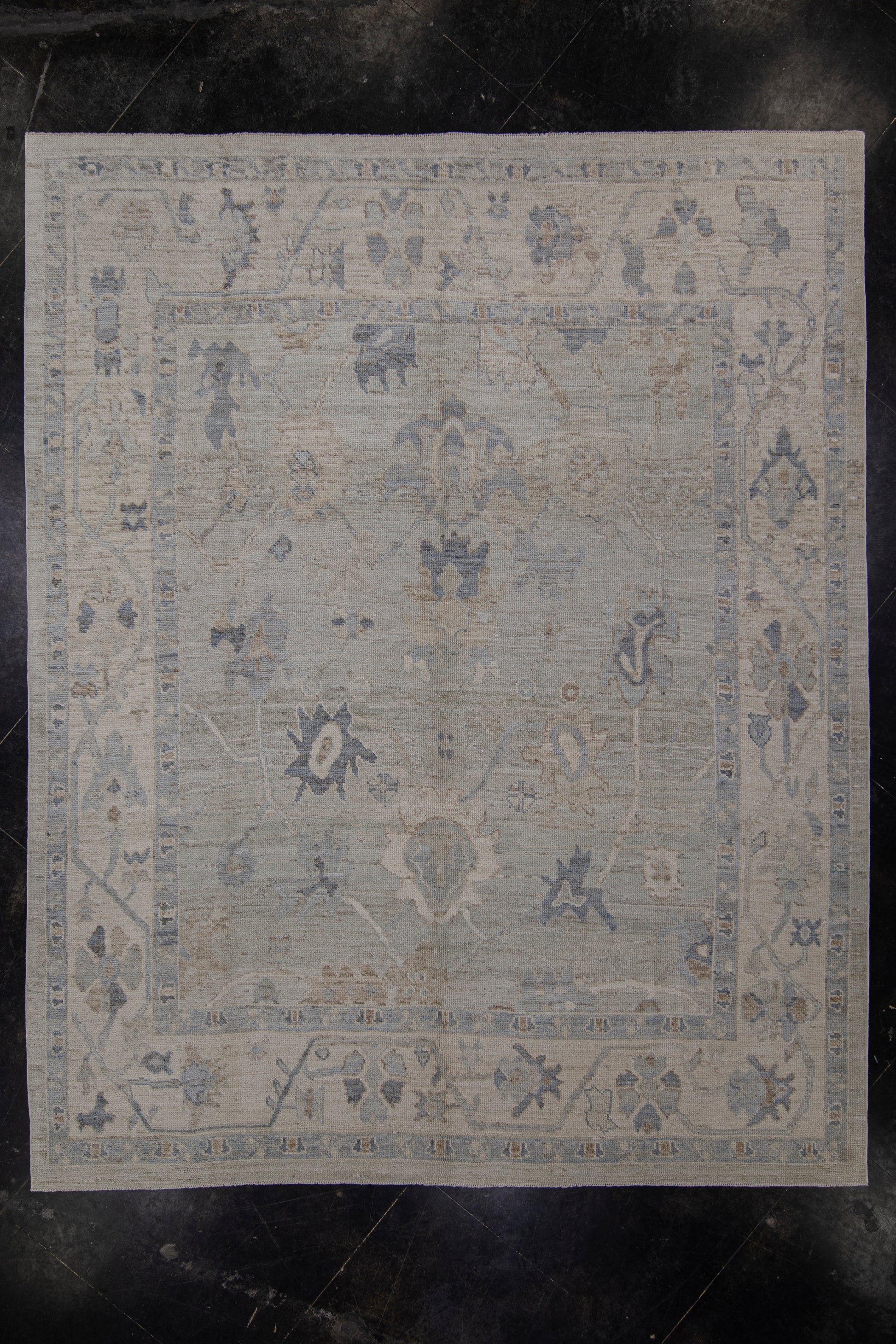 Turkish Oushak Rug 8'6" x 10'7" #12192