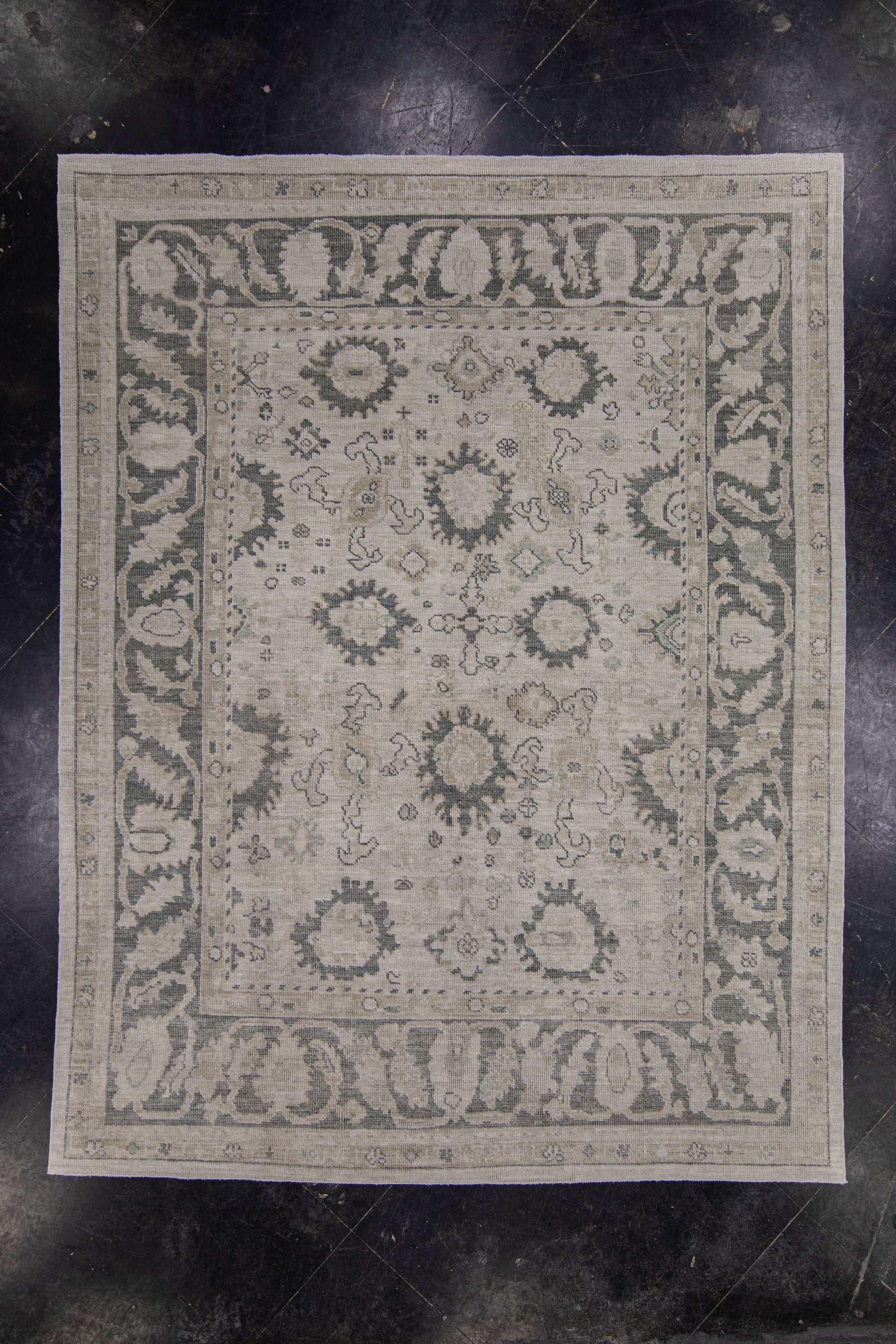 Turkish Oushak Rug 7'6" x 9'8" #11024