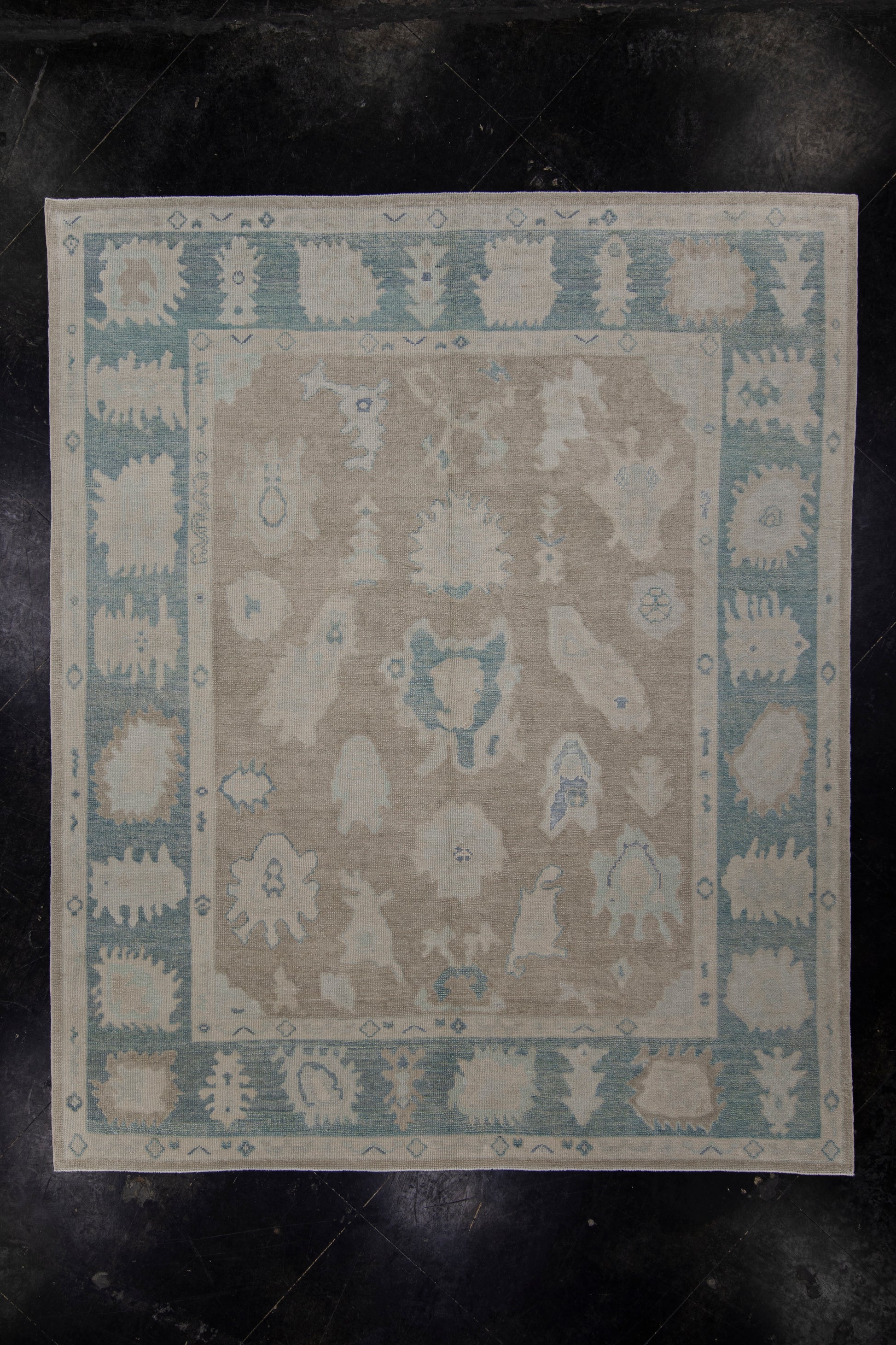 Turkish Oushak Rug 8' x 9'8" #11921