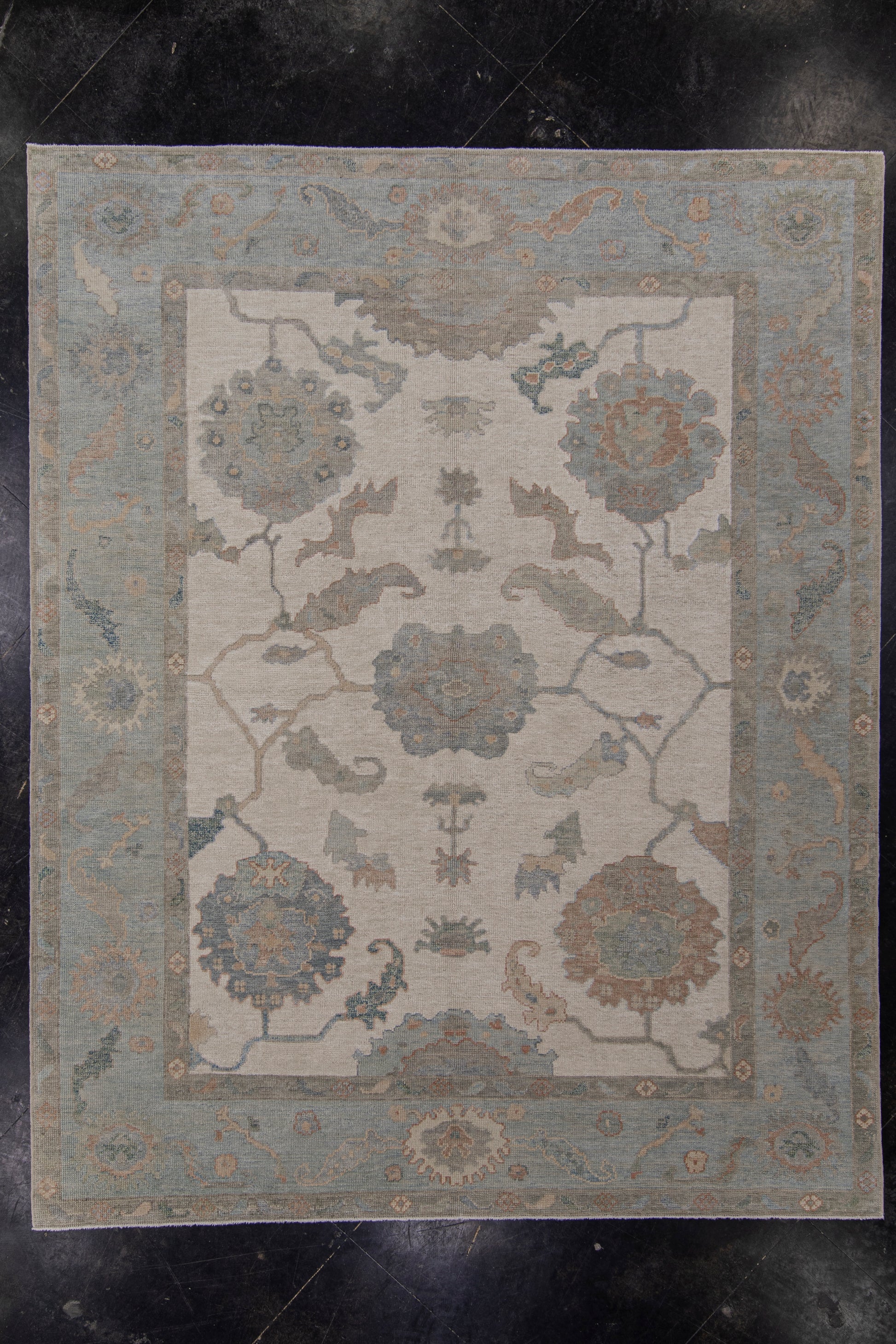 Turkish Oushak Rug 7'11" x 9'11" #12032