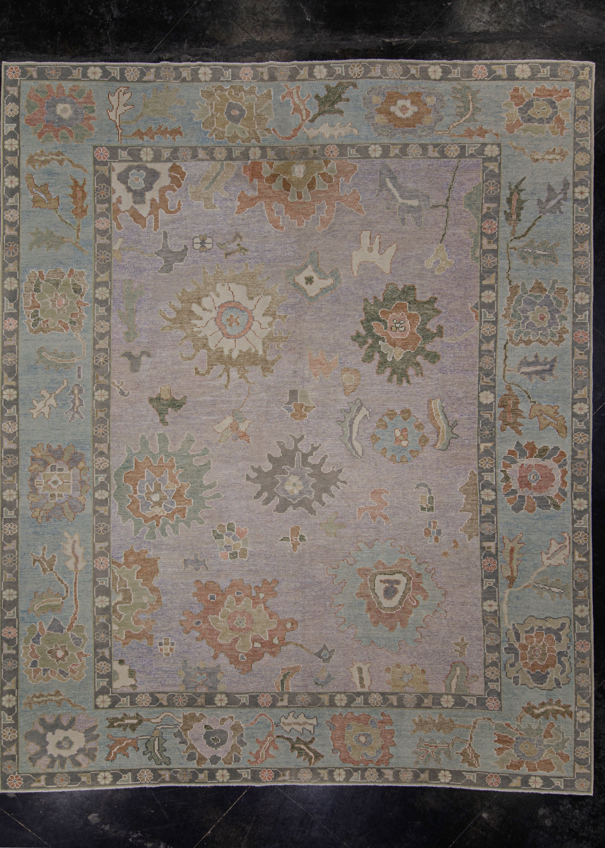 Turkish Oushak Rug 9'2" x 11'10" #12020