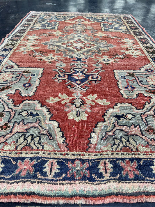 Turkish Vintage Rug 3'8'' x 5'10'' #24591