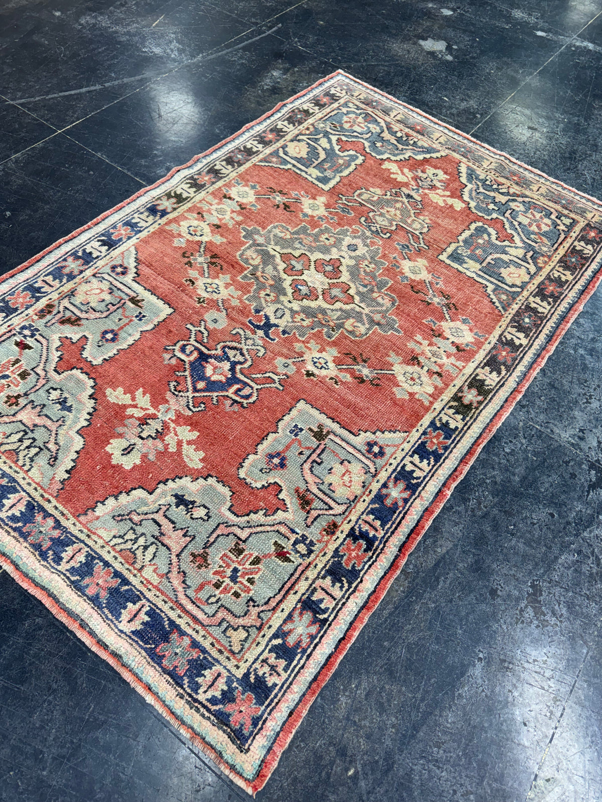Turkish Vintage Rug 3'8'' x 5'10'' #24591