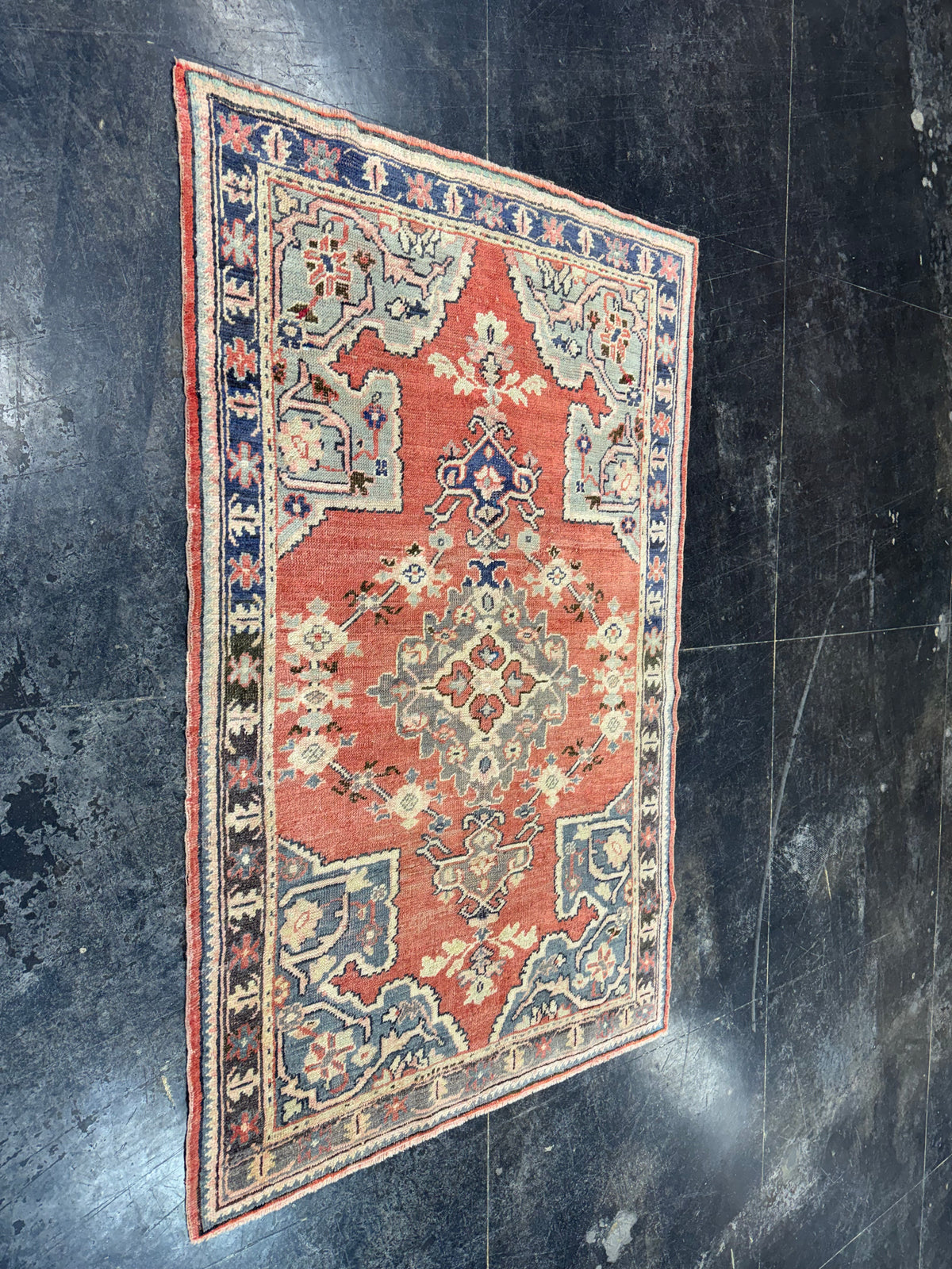 Turkish Vintage Rug 3'8'' x 5'10'' #24591