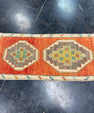 Turkish Mini Rug Oriental Hand Knotted Vintage Rug 1'4" x 2'11" #17049