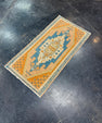 Turkish Mini Rug Oriental Hand Knotted Vintage Rug 1'8" x 3'2" #17045