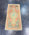 Turkish Mini Rug Oriental Hand Knotted Vintage Rug 1'8" x 3'6" #17749