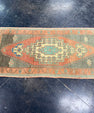 Turkish Mini Rug Oriental Hand Knotted Vintage Rug 1'8" x 3'6" #17749