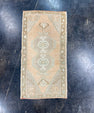 Turkish Mini Rug Oriental Hand Knotted Vintage Rug 1'8" x 3'2" #17748