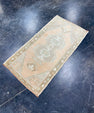 Turkish Mini Rug Oriental Hand Knotted Vintage Rug 1'8" x 3'2" #17748