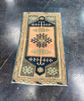 Turkish Mini Rug Oriental Hand Knotted Vintage Rug 1'9" x 3' #17909