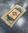 Turkish Mini Rug Oriental Hand Knotted Vintage Rug 1'9" x 3' #17909