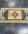 Turkish Mini Rug Oriental Hand Knotted Vintage Rug 1'9" x 3' #17909