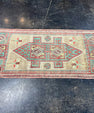 Turkish Mini Rug Oriental Hand Knotted Vintage Rug 1'7" x 3'7" #17889
