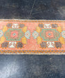Turkish Mini Rug Oriental Hand Knotted Vintage Rug 1'10" x 3'7" #17073