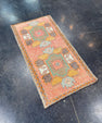 Turkish Mini Rug Oriental Hand Knotted Vintage Rug 1'10" x 3'7" #17073