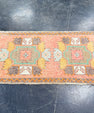 Turkish Mini Rug Oriental Hand Knotted Vintage Rug 1'10" x 3'7" #17073