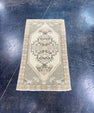 Turkish Mini Rug Oriental Hand Knotted Vintage Rug 1'6" x 3' #17751