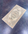 Turkish Mini Rug Oriental Hand Knotted Vintage Rug 1'6" x 3' #17751