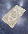 Turkish Mini Rug Oriental Hand Knotted Vintage Rug 1'6" x 3' #17751