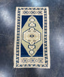 Turkish Mini Rug Oriental Hand Knotted Vintage Rug 1'10" x 3'2" #17725