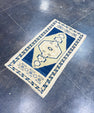 Turkish Mini Rug Oriental Hand Knotted Vintage Rug 1'10" x 3'2" #17725