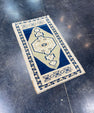 Turkish Mini Rug Oriental Hand Knotted Vintage Rug 1'10" x 3'2" #17725