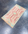 Turkish Mini Rug Oriental Hand Knotted Vintage Rug 1'8" x 2'11" #17201