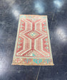 Turkish Mini Rug Oriental Hand Knotted Vintage Rug 1'8" x 2'11" #17201